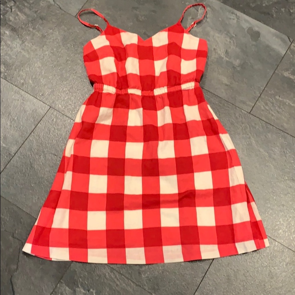 GAP Red and White Gingham Sundress